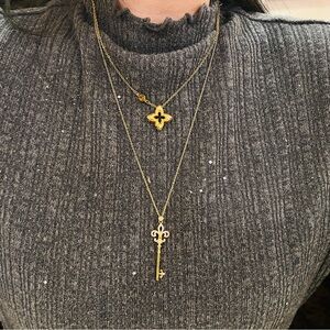 2 18K Gold plated Necklaces great to match